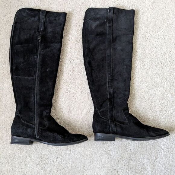 Clarks Black over the knee suede Boots. Y2K. - Picture 4 of 7